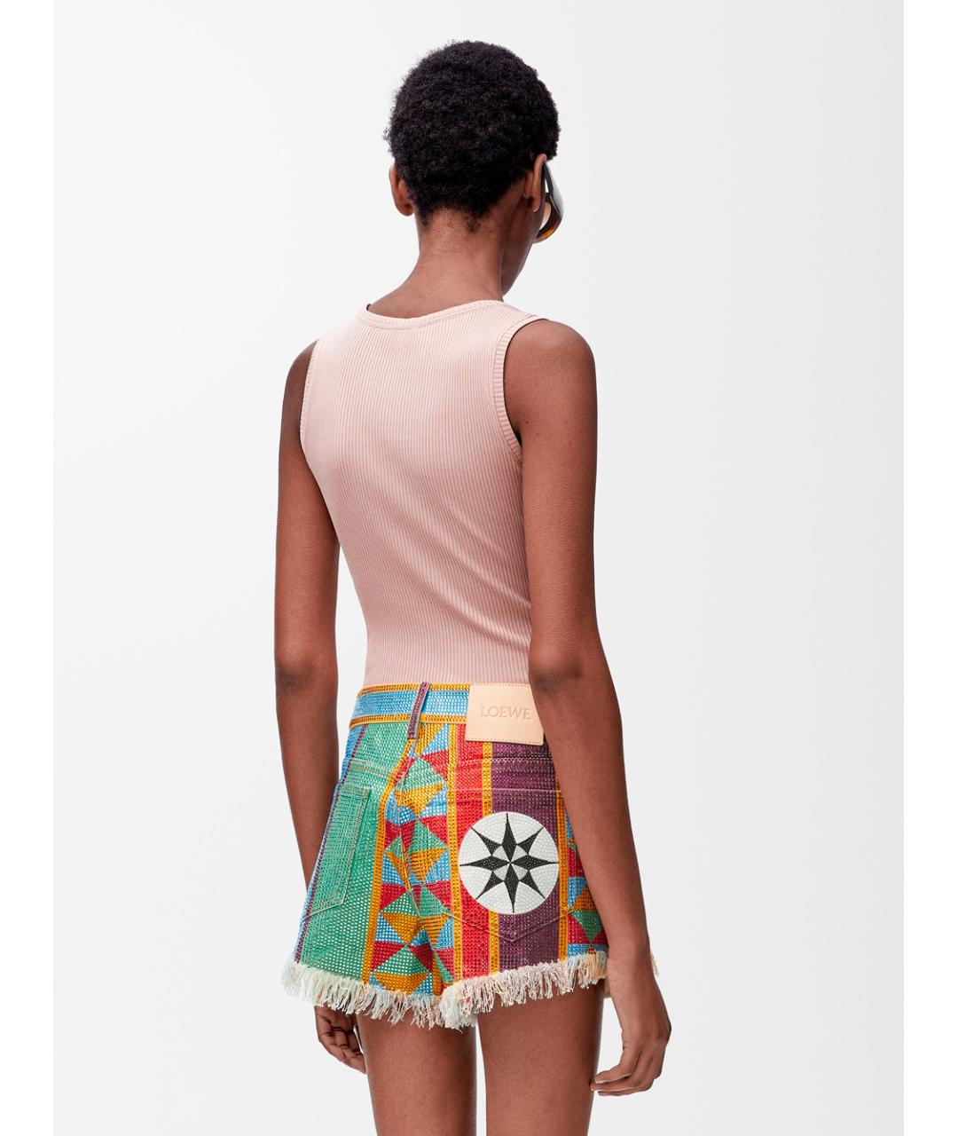 LOEWE Розовая шелковая майка, фото 3