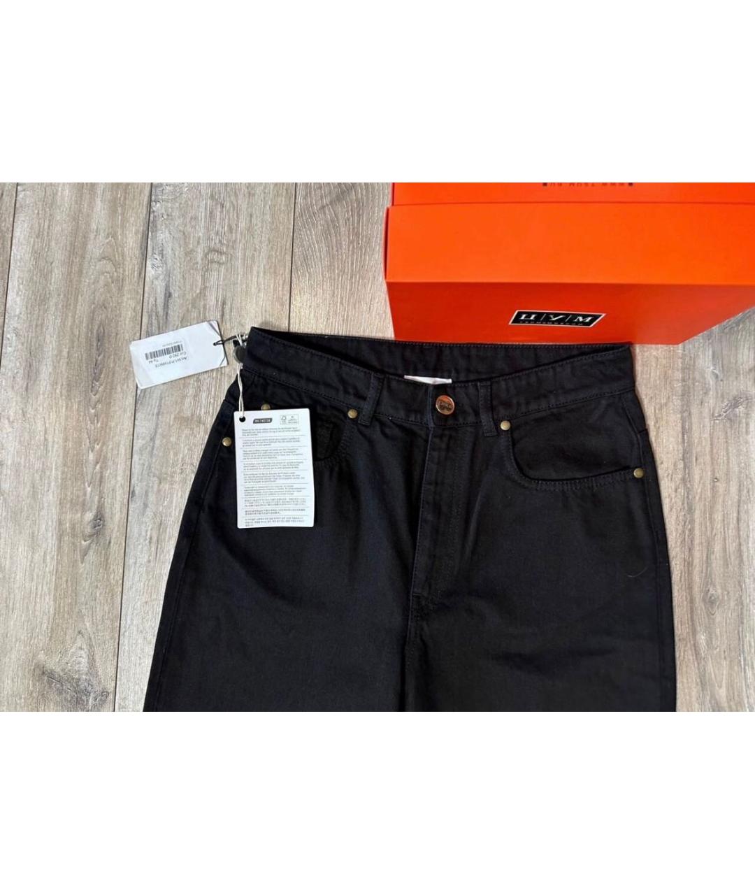 ERIKA CAVALLINI Черные хлопковые прямые джинсы, фото 4