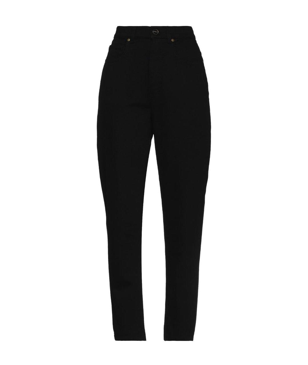 ERIKA CAVALLINI Черные хлопковые прямые джинсы, фото 9