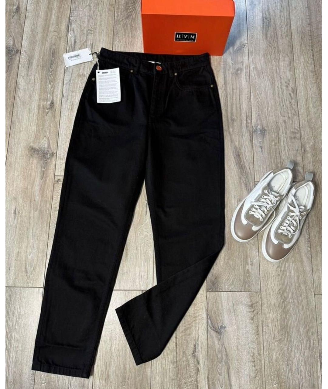 ERIKA CAVALLINI Черные хлопковые прямые джинсы, фото 8