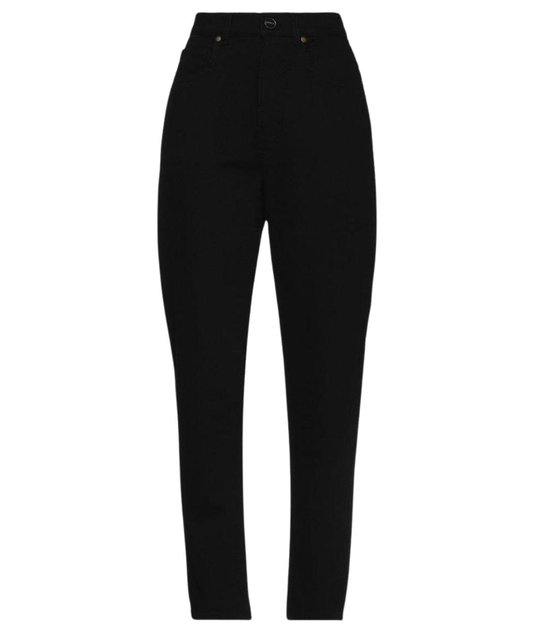 ERIKA CAVALLINI Черные хлопковые прямые джинсы, фото 1