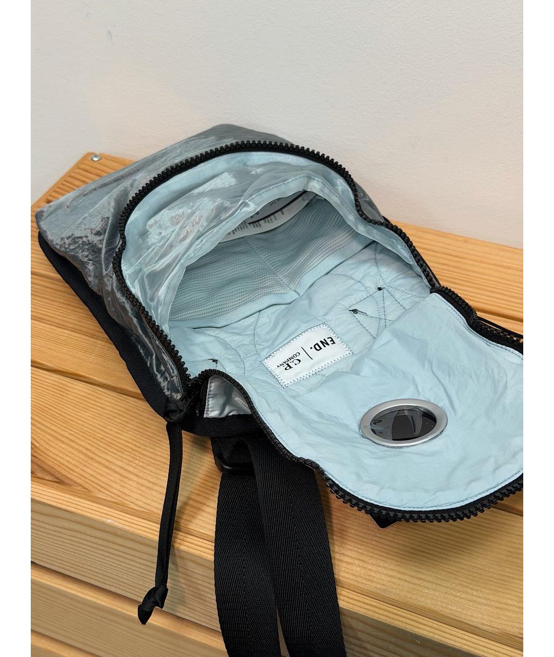 CP COMPANY Голубая синтетическая сумка на плечо, фото 5