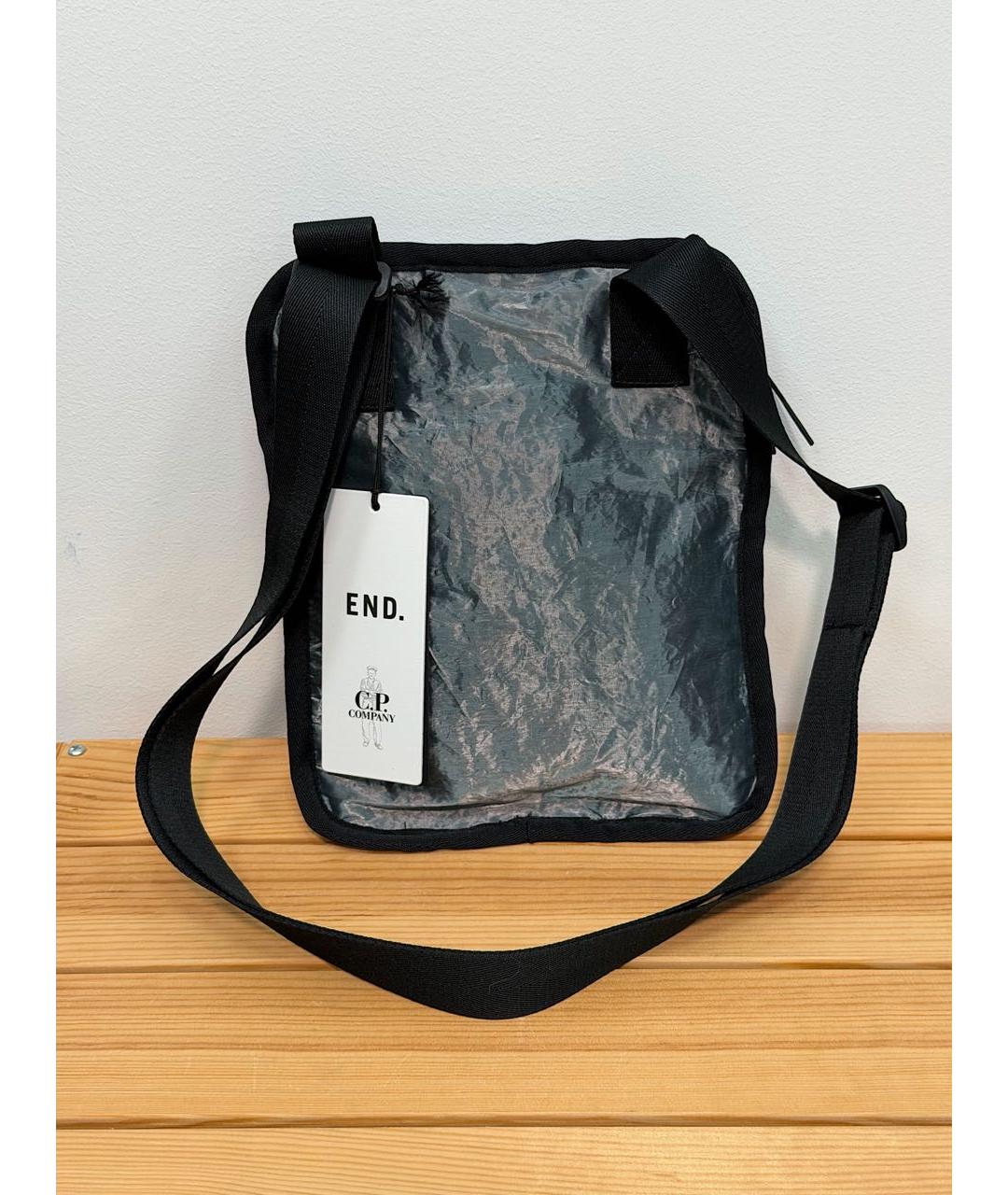 CP COMPANY Голубая синтетическая сумка на плечо, фото 4