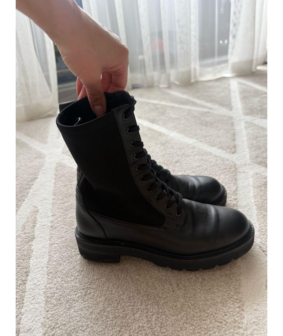 STUART WEITZMAN Черные кожаные ботинки, фото 3