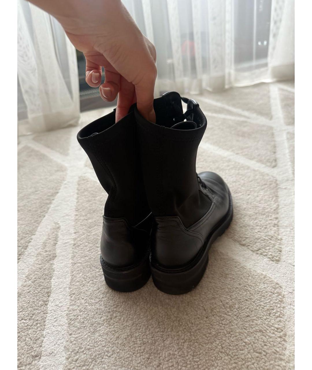 STUART WEITZMAN Черные кожаные ботинки, фото 4