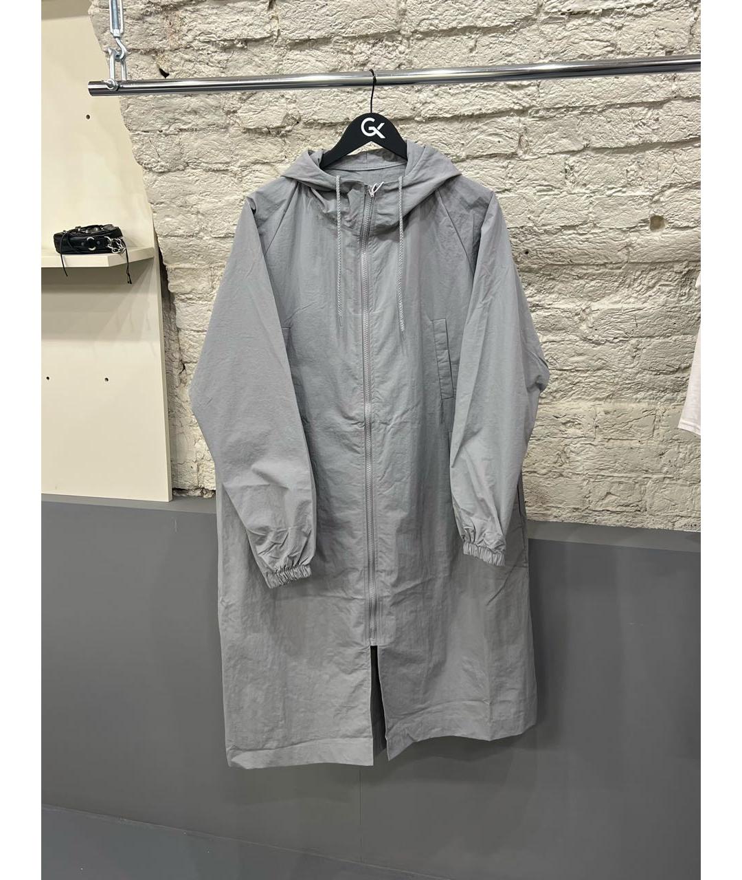 Kanye West Антрацитовый полиамидовый тренч / плащ, фото 5