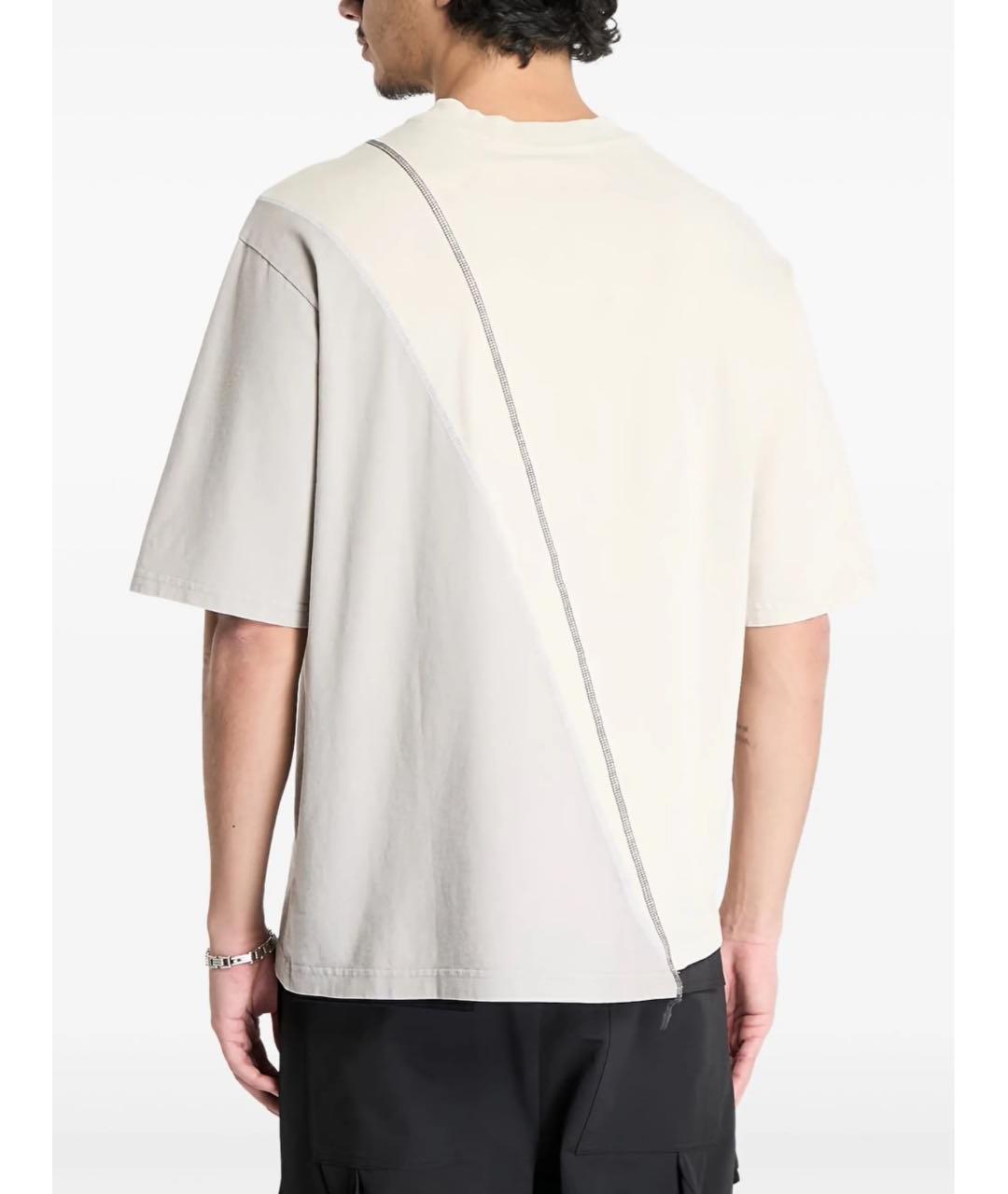 A-COLD-WALL* Бежевая хлопковая футболка, фото 3