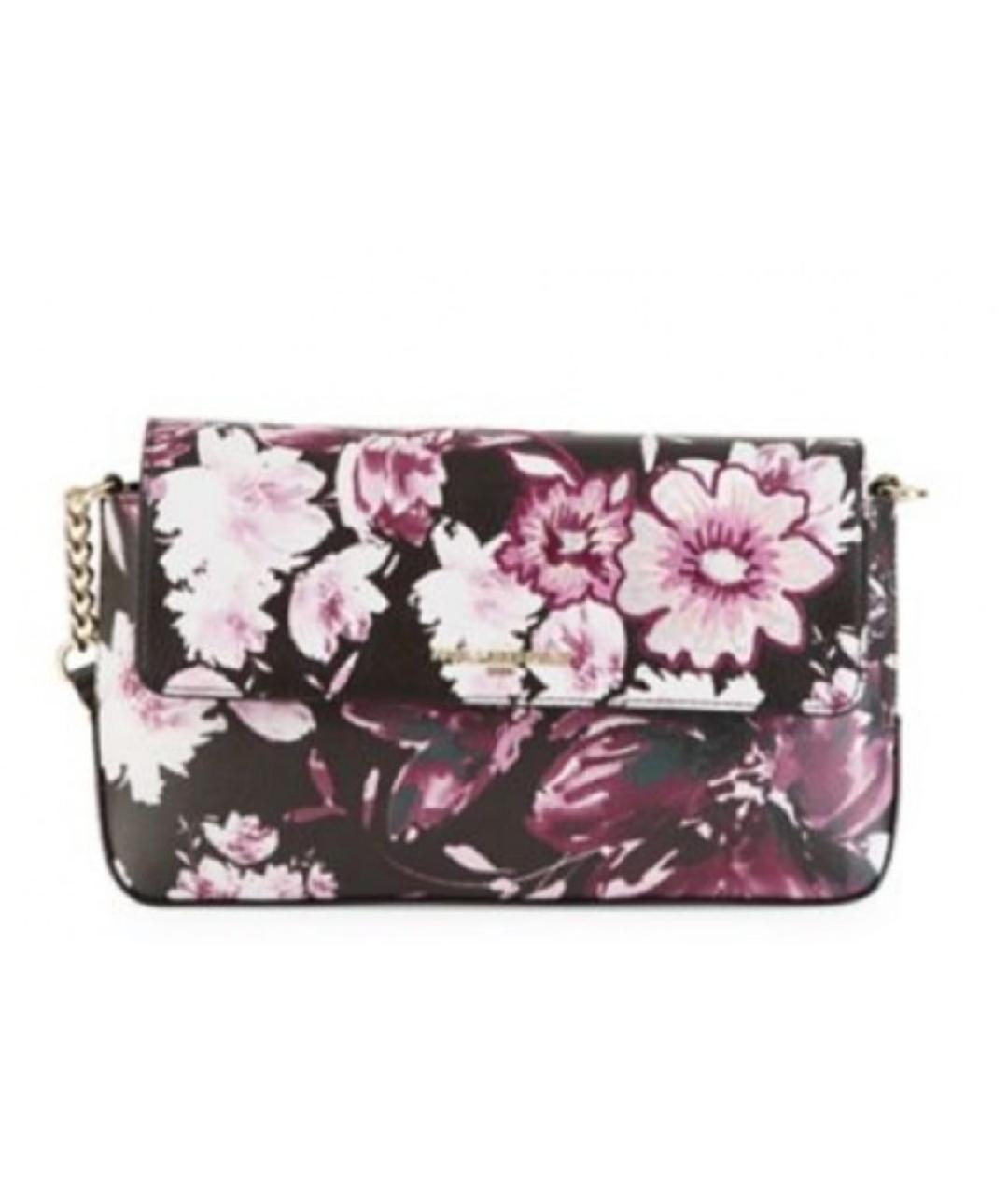 KARL LAGERFELD Розовая кожаная сумка через плечо, фото 2