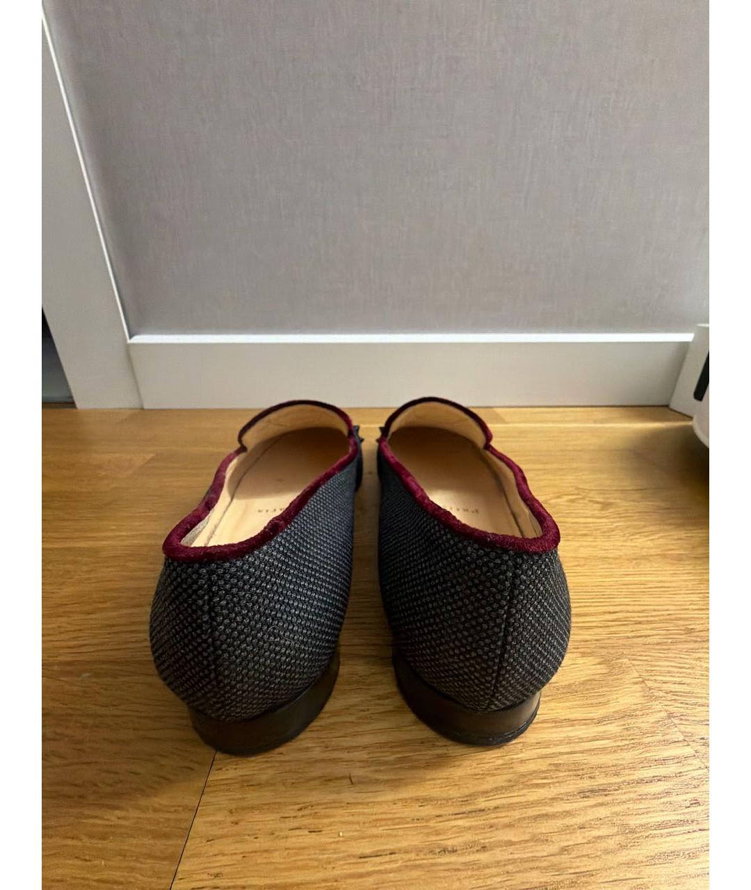 CHRISTIAN LOUBOUTIN Мульти текстильные лоферы, фото 4