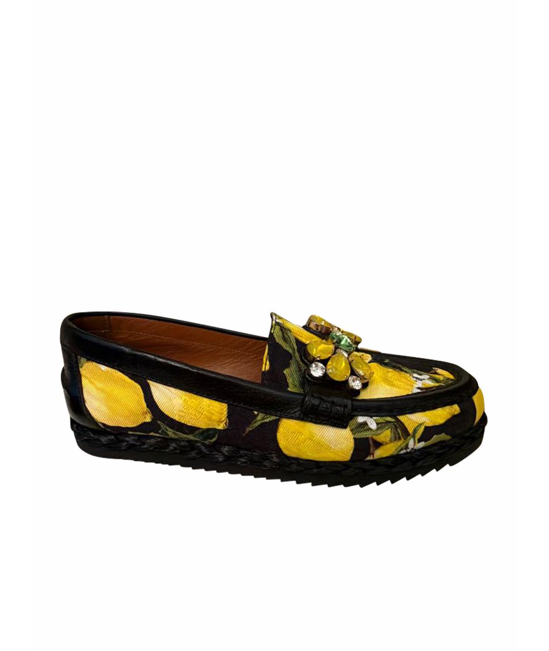 DOLCE&GABBANA Мульти текстильные лоферы, фото 1