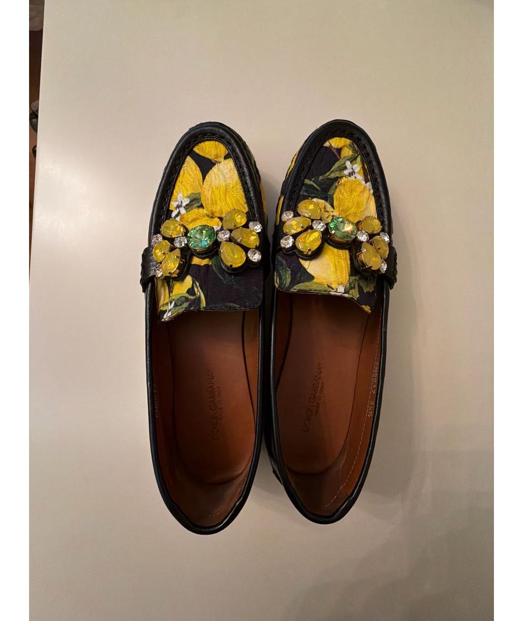 DOLCE&GABBANA Мульти текстильные лоферы, фото 3