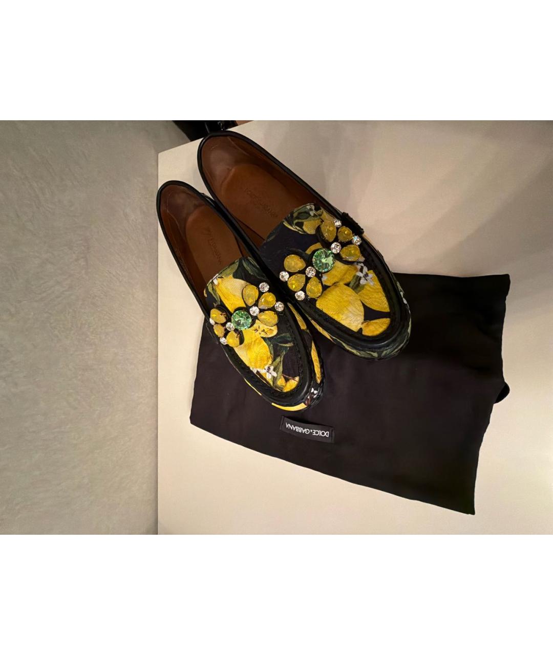 DOLCE&GABBANA Мульти текстильные лоферы, фото 8