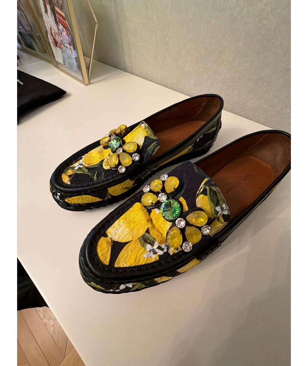 DOLCE&GABBANA Мульти текстильные лоферы, фото 7