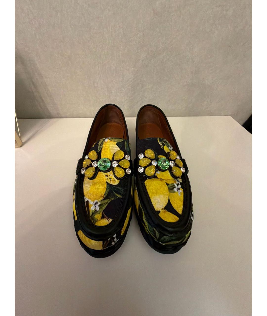 DOLCE&GABBANA Мульти текстильные лоферы, фото 2