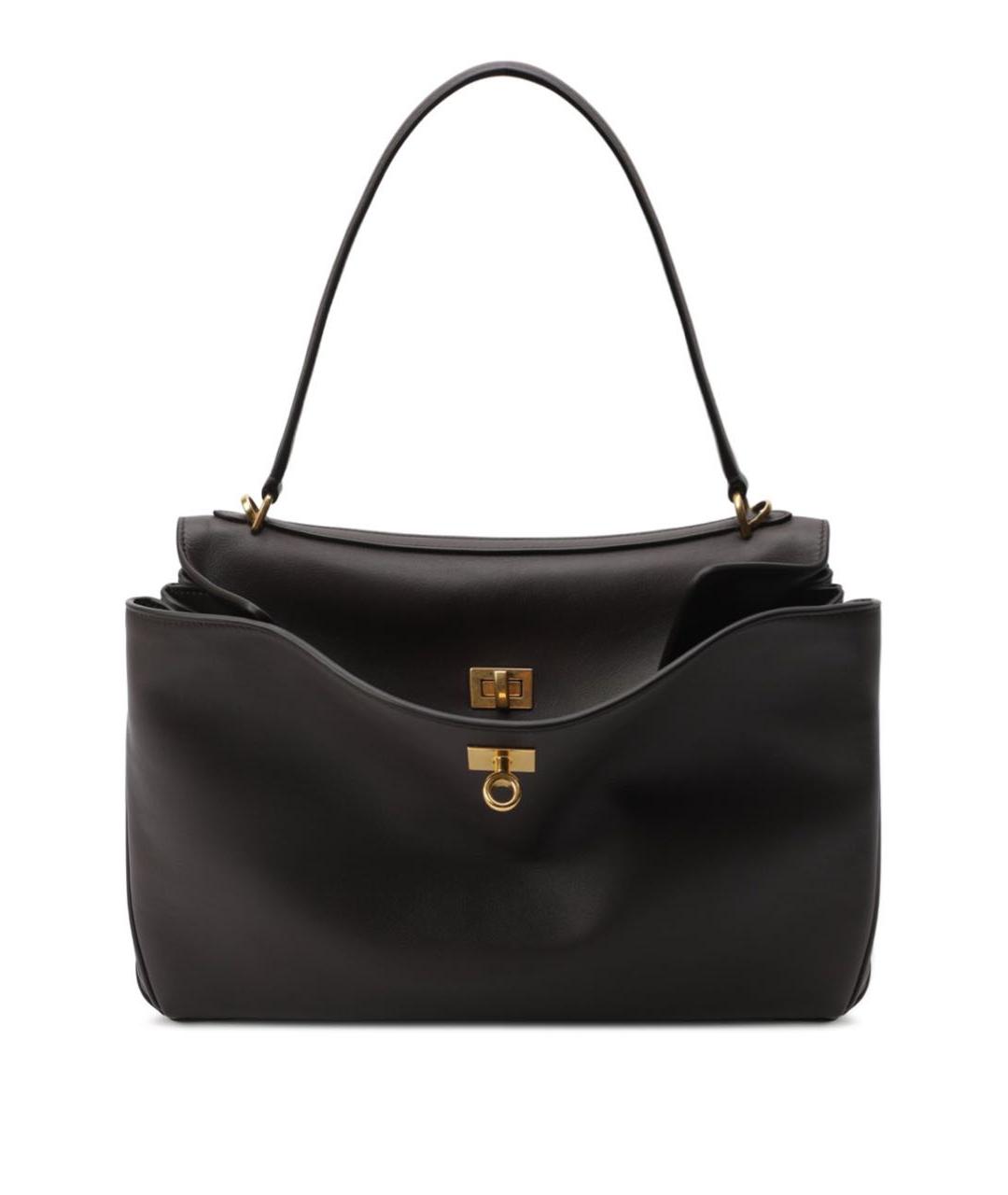 BALENCIAGA Коричневая кожаная сумка через плечо, фото 5