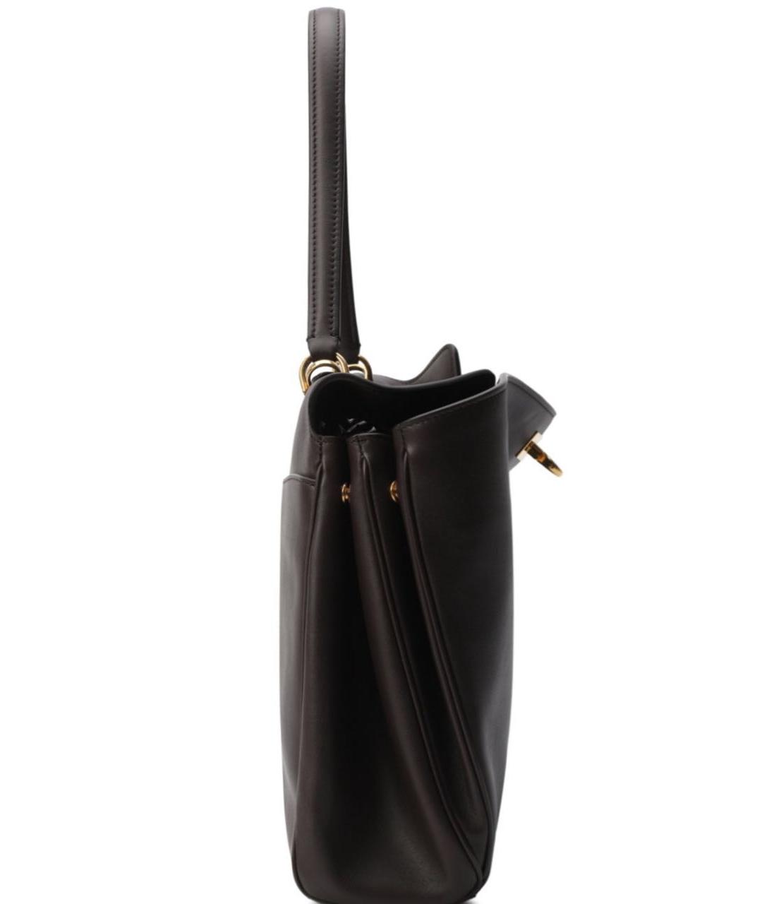 BALENCIAGA Коричневая кожаная сумка через плечо, фото 2