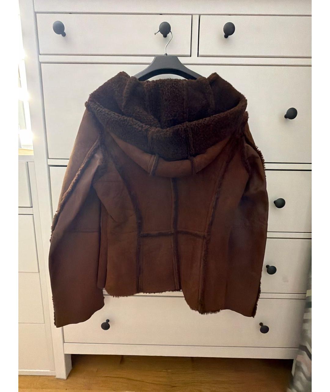 MAX&CO Коричневая меховая дубленка, фото 2