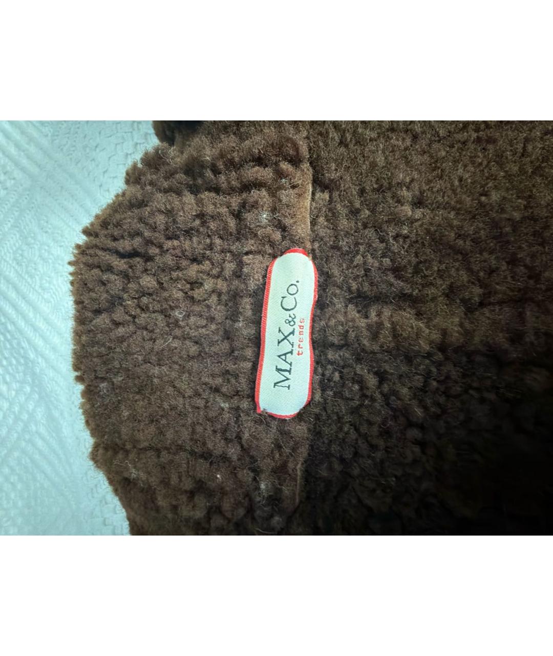 MAX&CO Коричневая меховая дубленка, фото 3