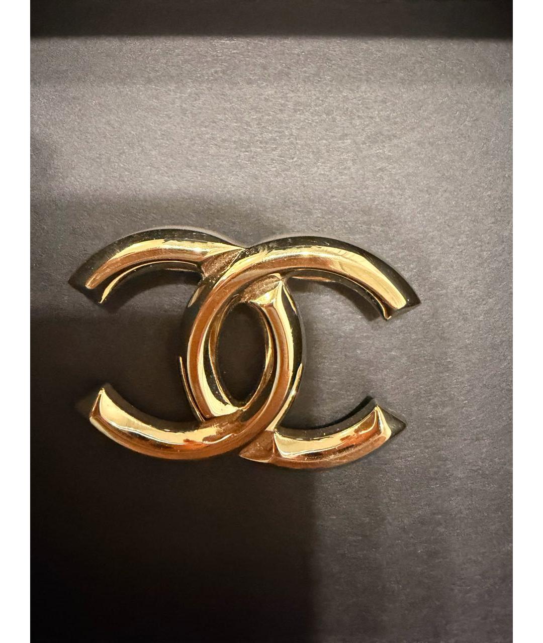 CHANEL Золотая металлическая булавка / брошь, фото 5