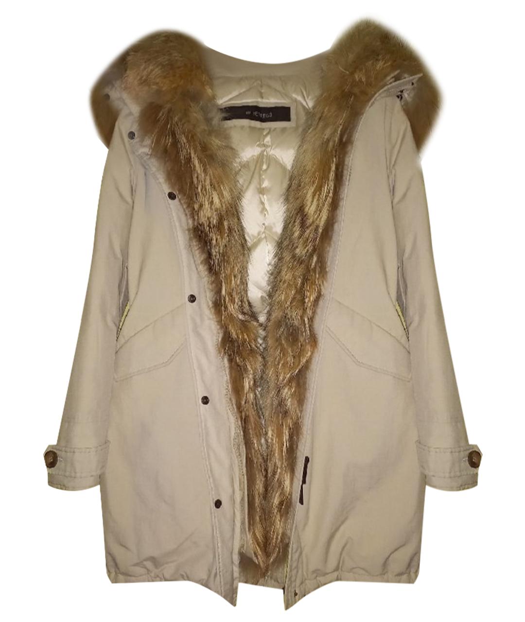 HETREGO Бежевый полиамидовый пуховик, фото 1