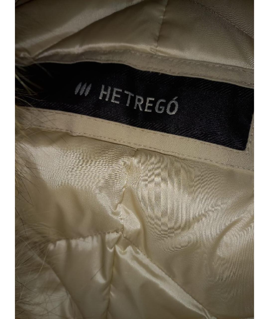 HETREGO Бежевый полиамидовый пуховик, фото 3