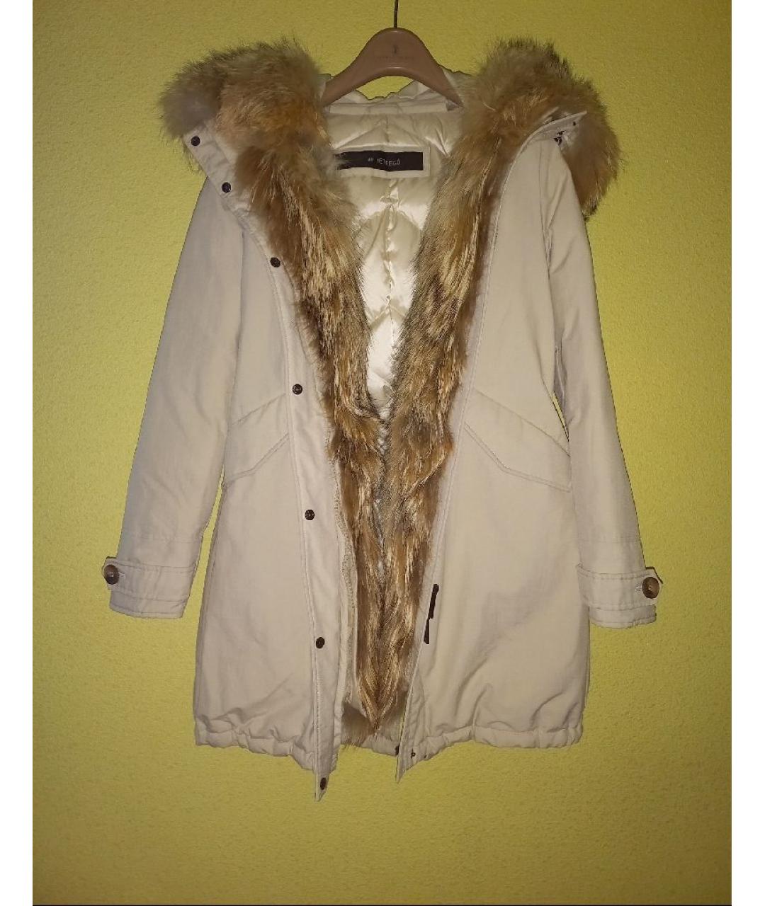 HETREGO Бежевый полиамидовый пуховик, фото 10