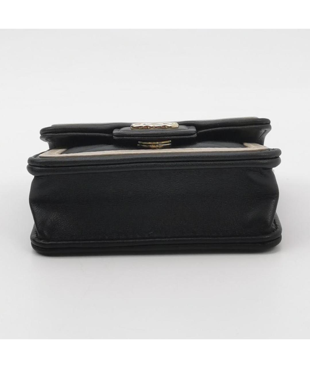 CHANEL Черная кожаная сумка через плечо, фото 5