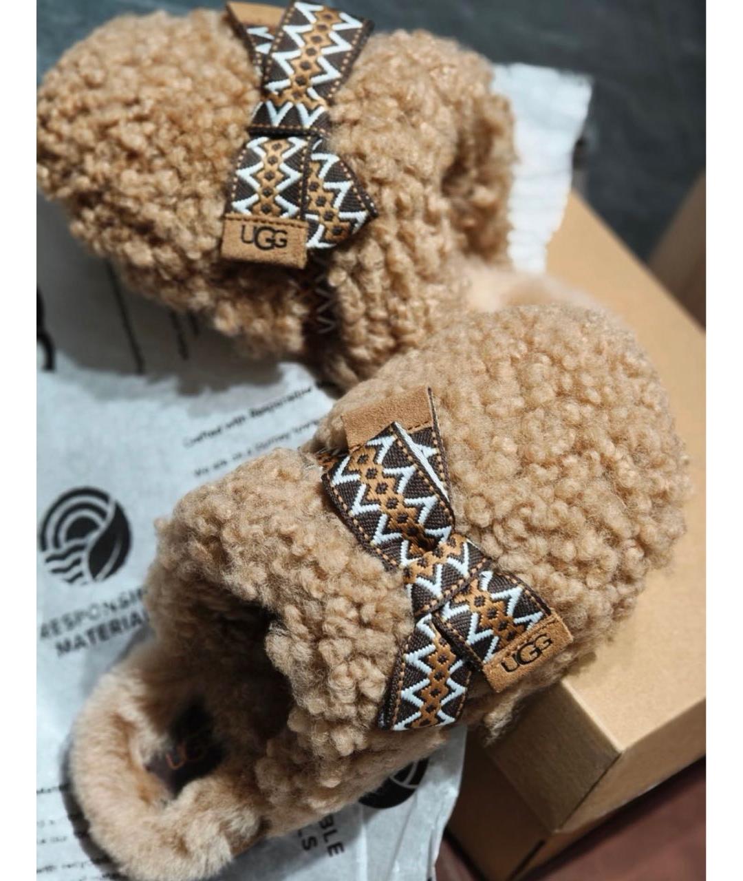 UGG AUSTRALIA Коричневые мюли, фото 2