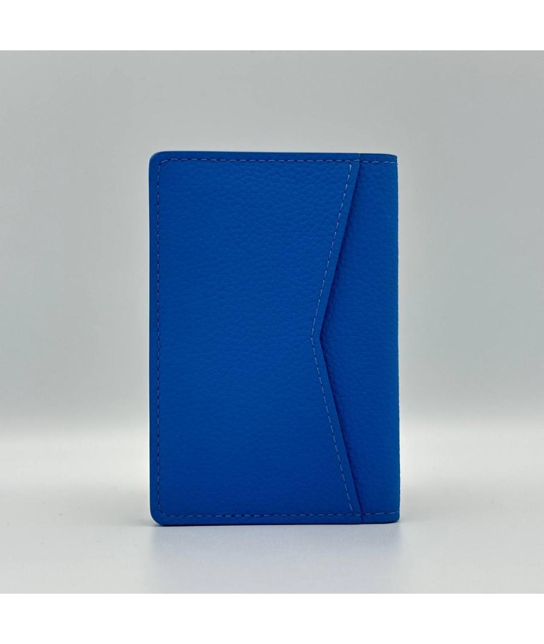 LOUIS VUITTON Синий кожаный кардхолдер, фото 4