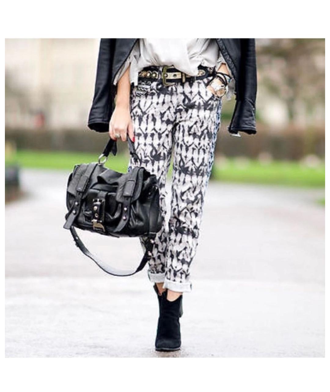 ISABEL MARANT Серые хлопко-эластановые джинсы слим, фото 6