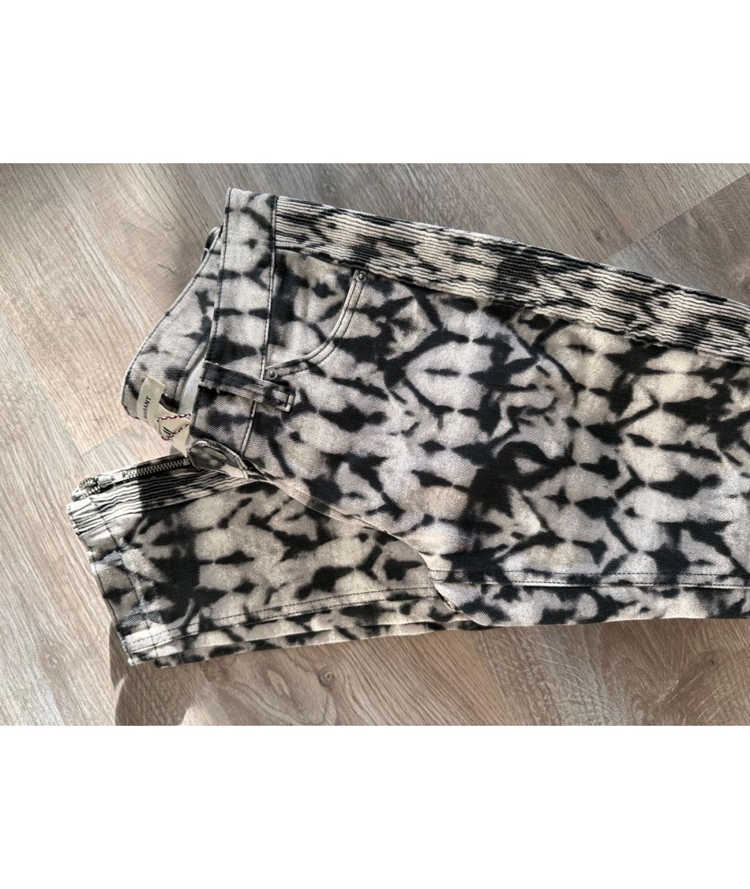 ISABEL MARANT Серые хлопко-эластановые джинсы слим, фото 5