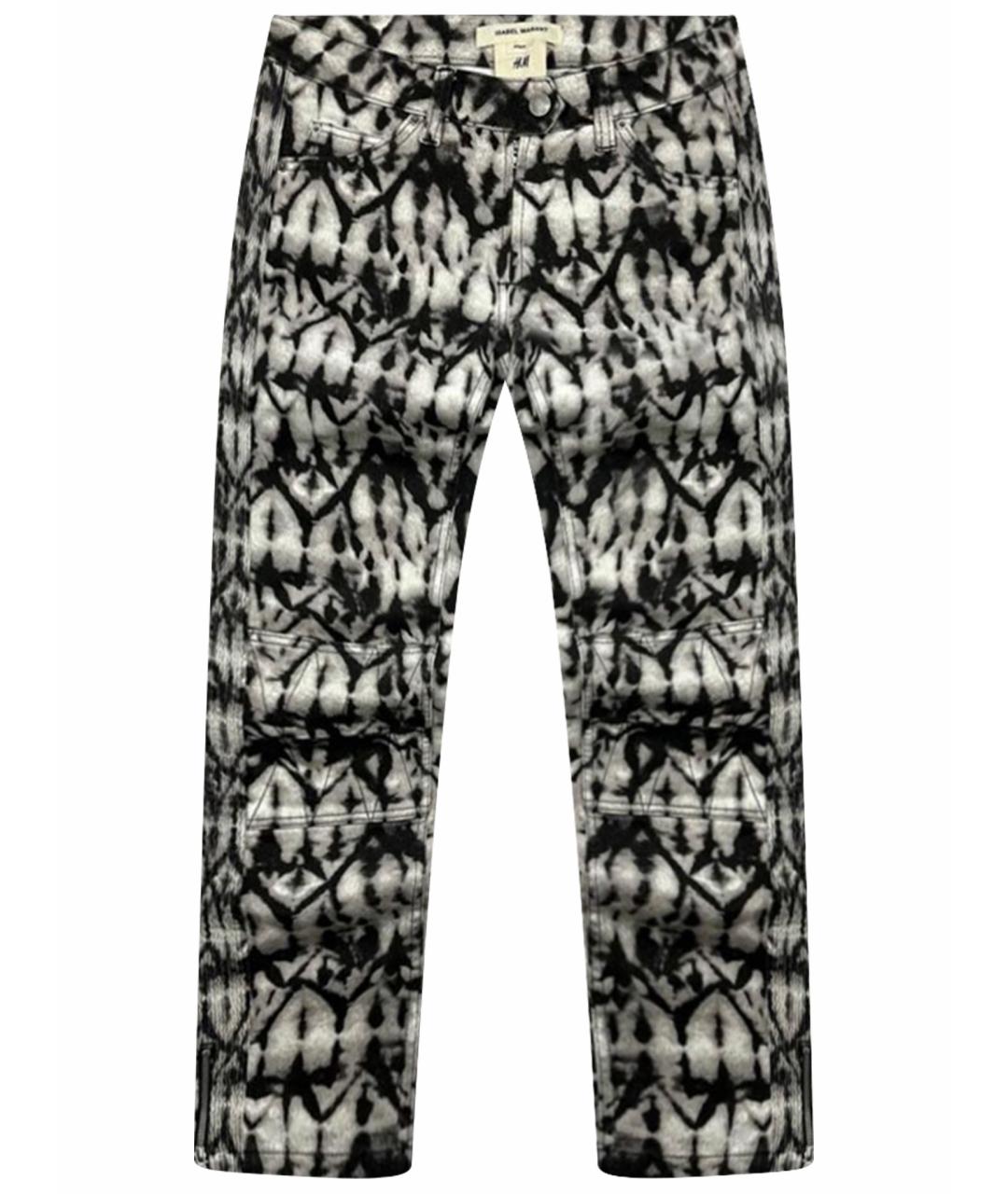 ISABEL MARANT Серые хлопко-эластановые джинсы слим, фото 1