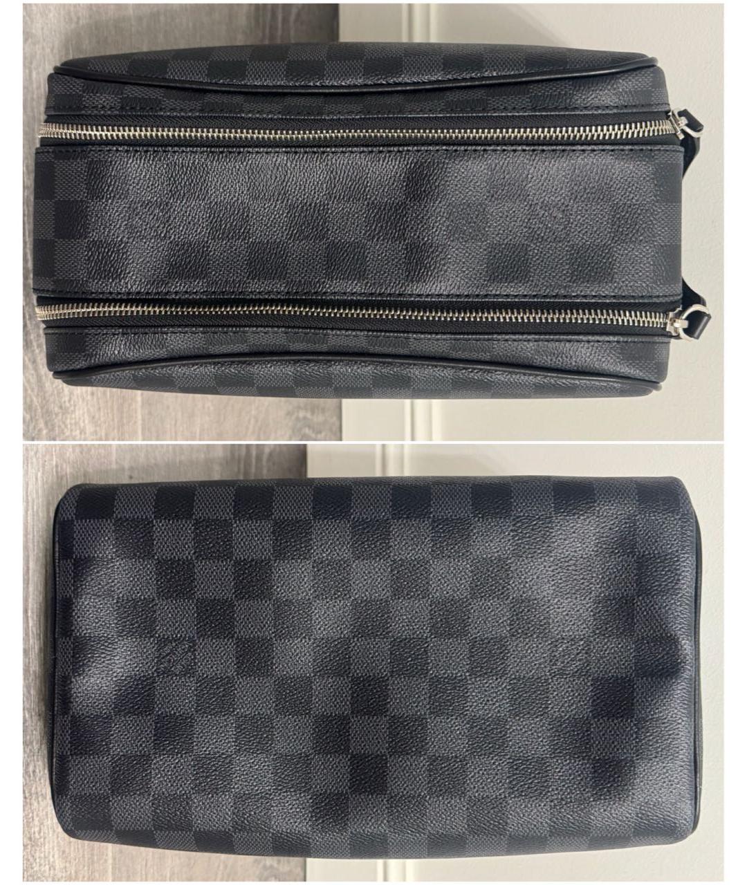 LOUIS VUITTON Черная барсетка, фото 3