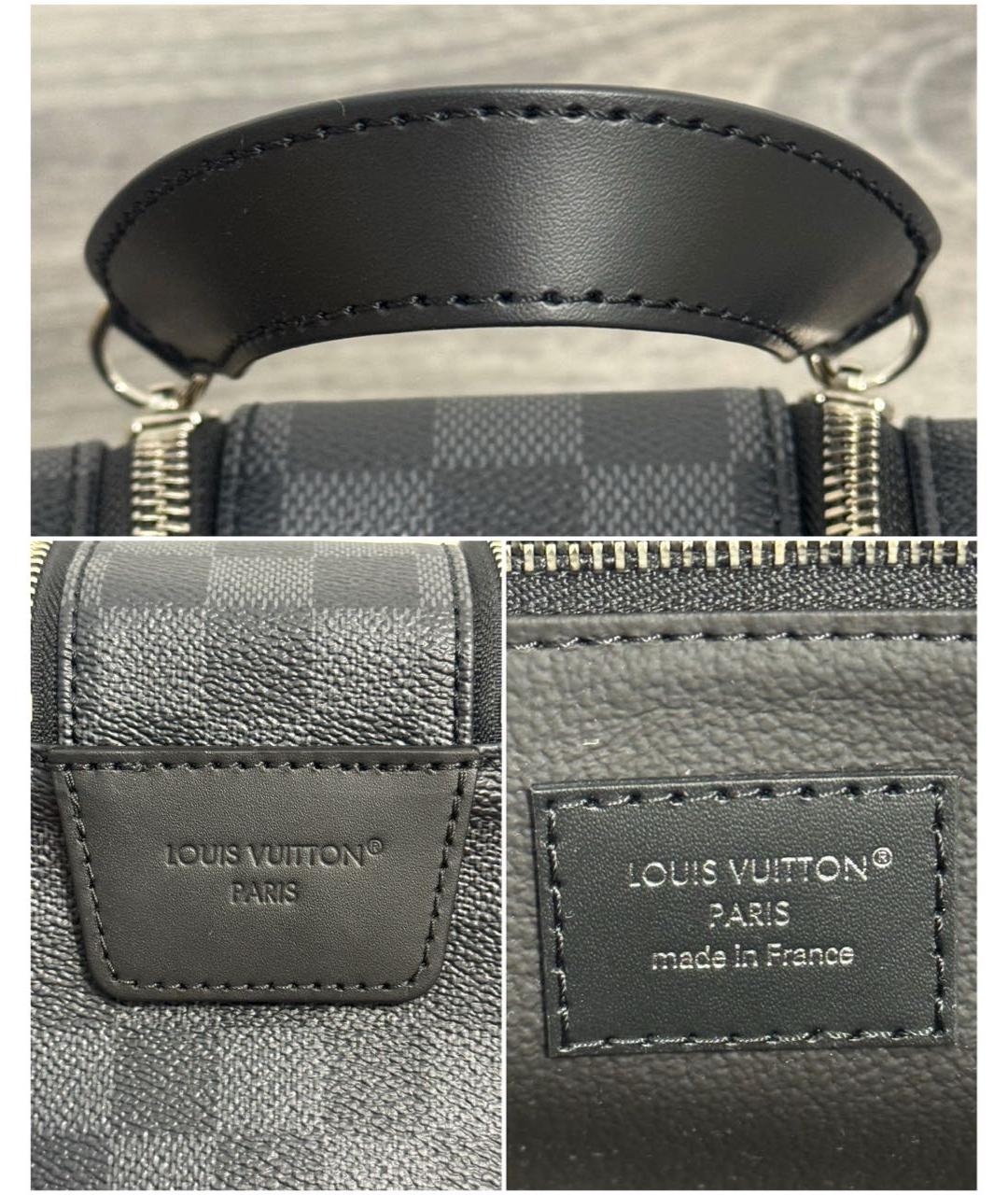 LOUIS VUITTON Черная барсетка, фото 5