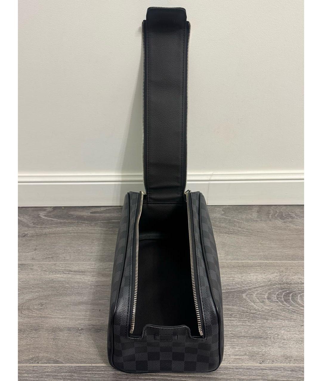LOUIS VUITTON Черная барсетка, фото 7