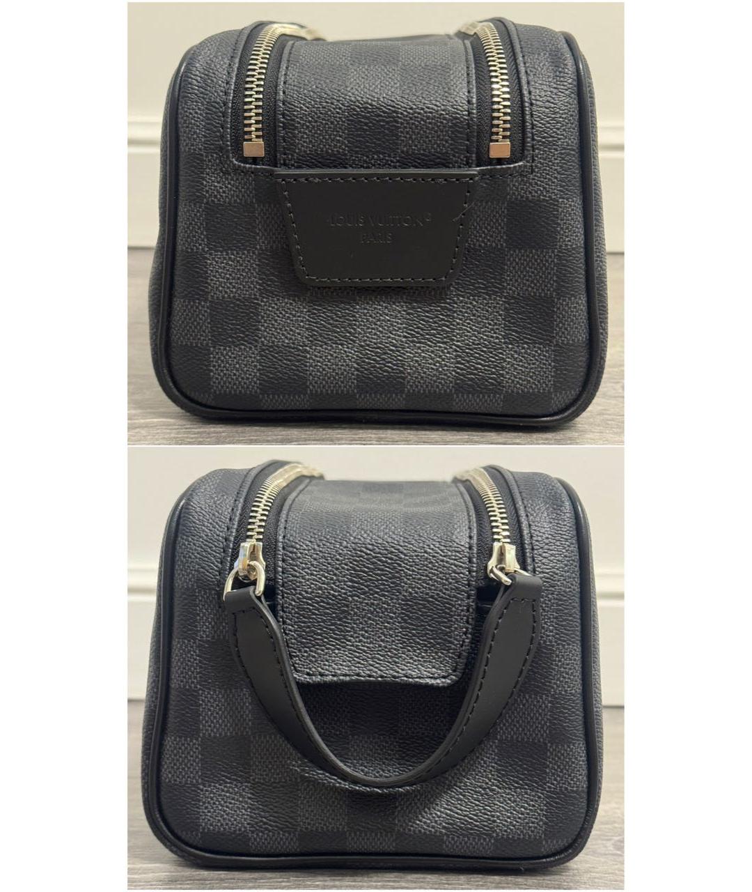 LOUIS VUITTON Черная барсетка, фото 4