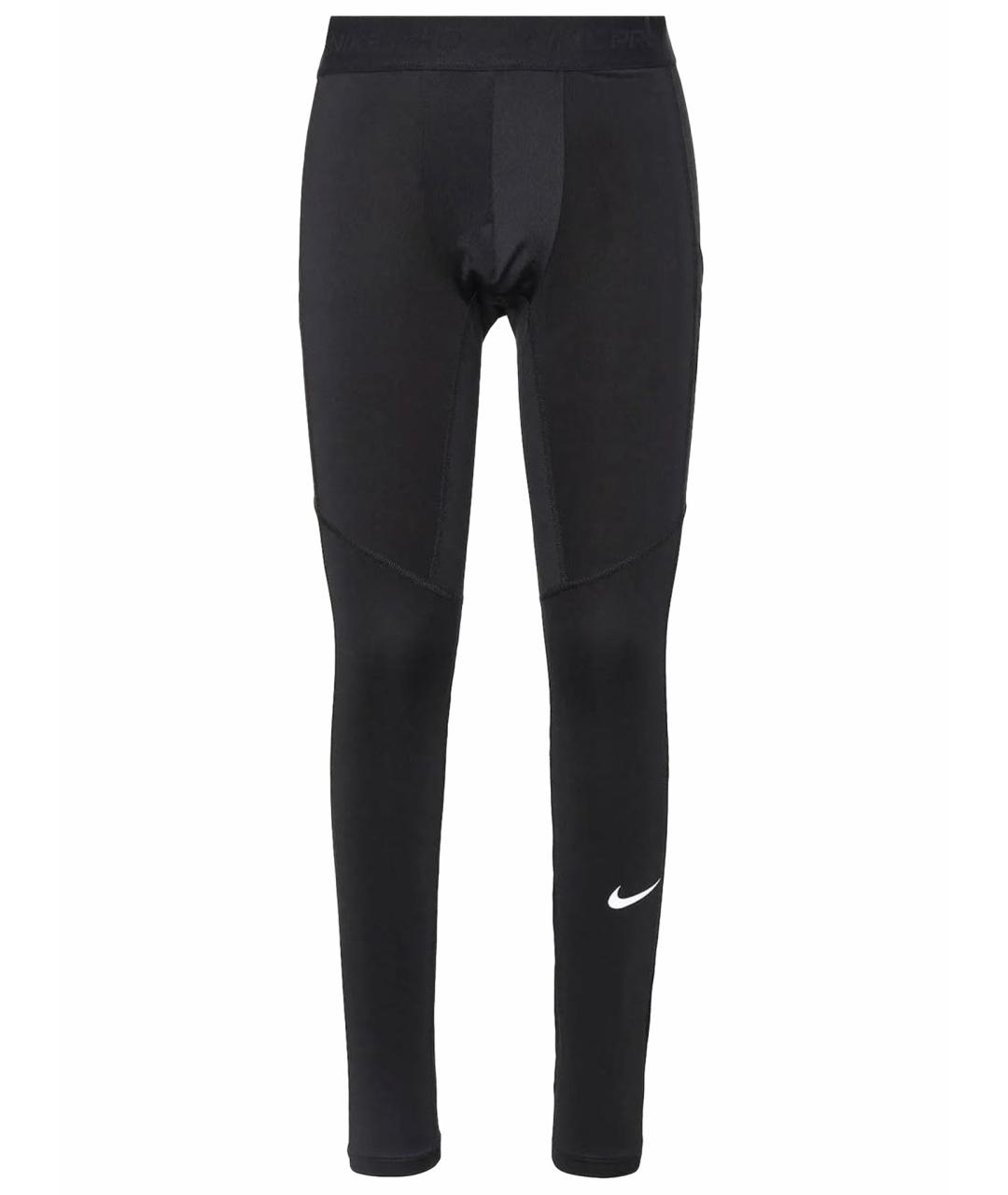 NIKE Черные полиэстеровые спортивные брюки и шорты, фото 1