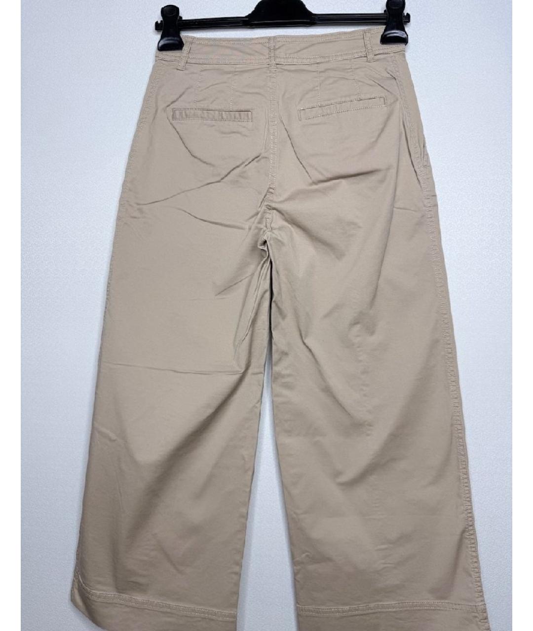 RALPH LAUREN Бежевые хлопко-эластановые кюлоты, фото 3