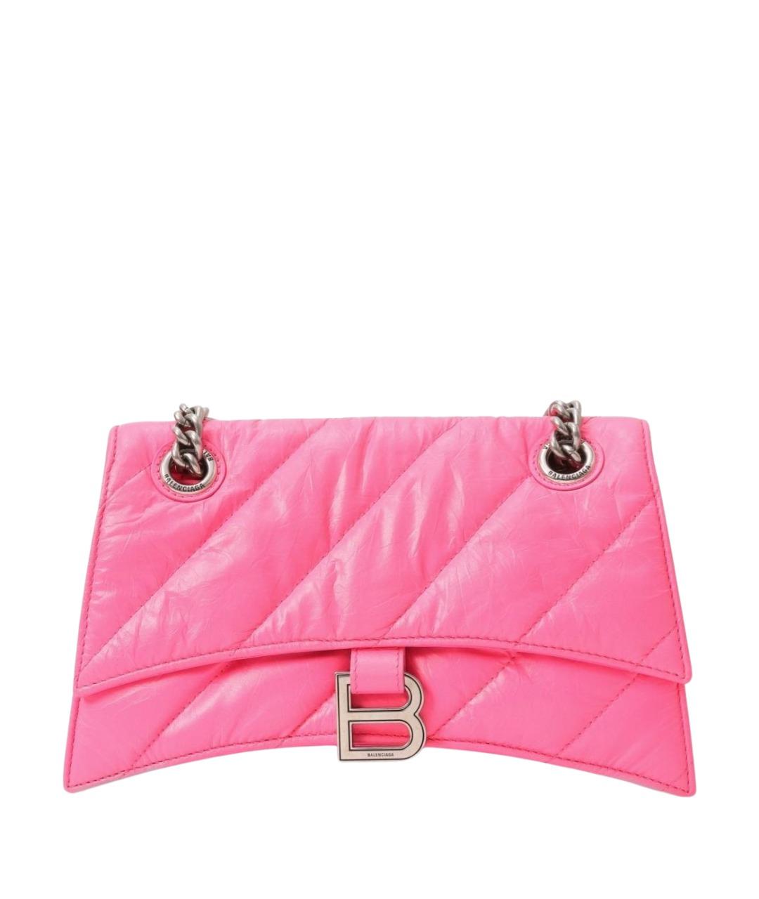 BALENCIAGA Розовая кожаная сумка через плечо, фото 1