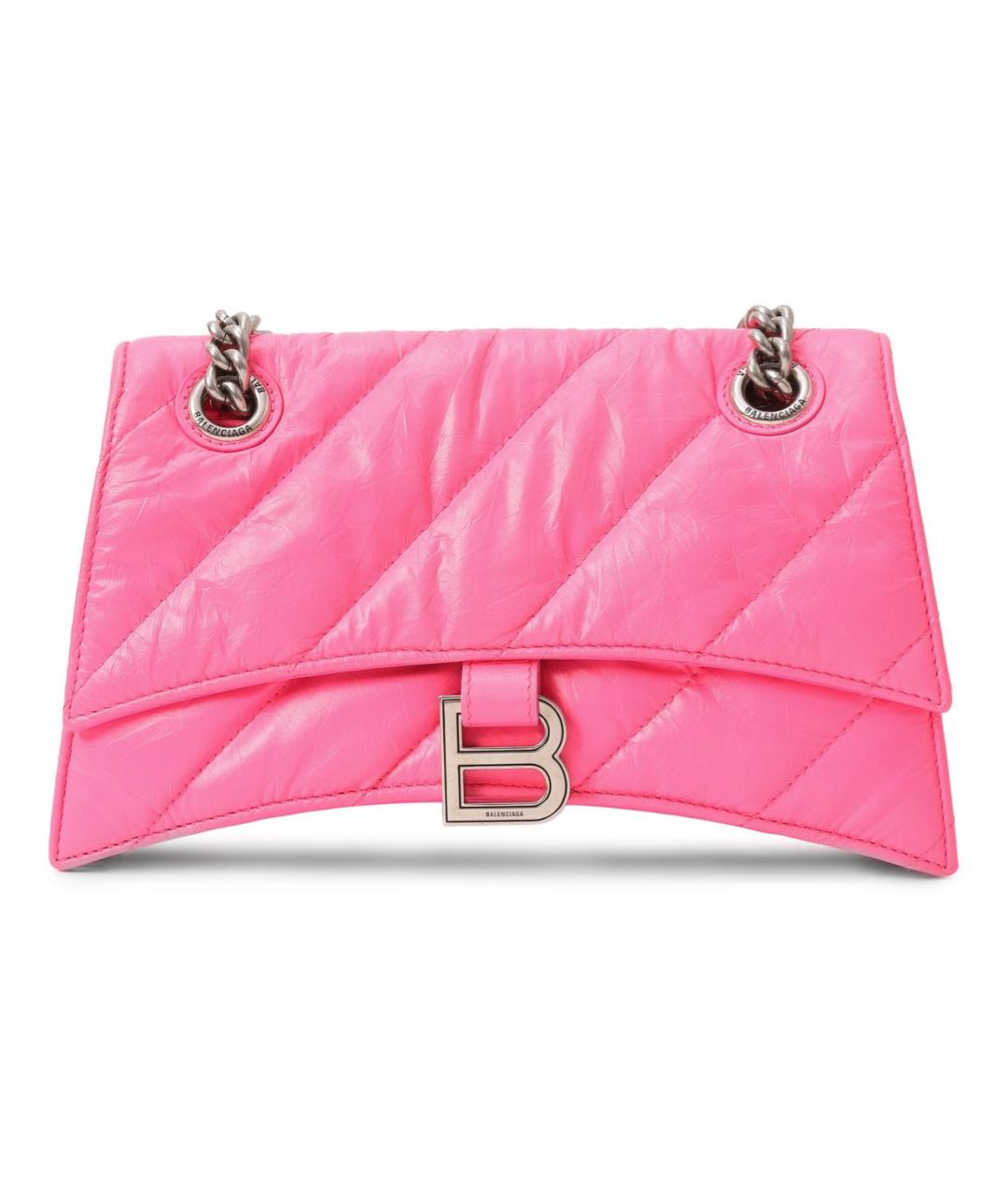 BALENCIAGA Розовая кожаная сумка через плечо, фото 7