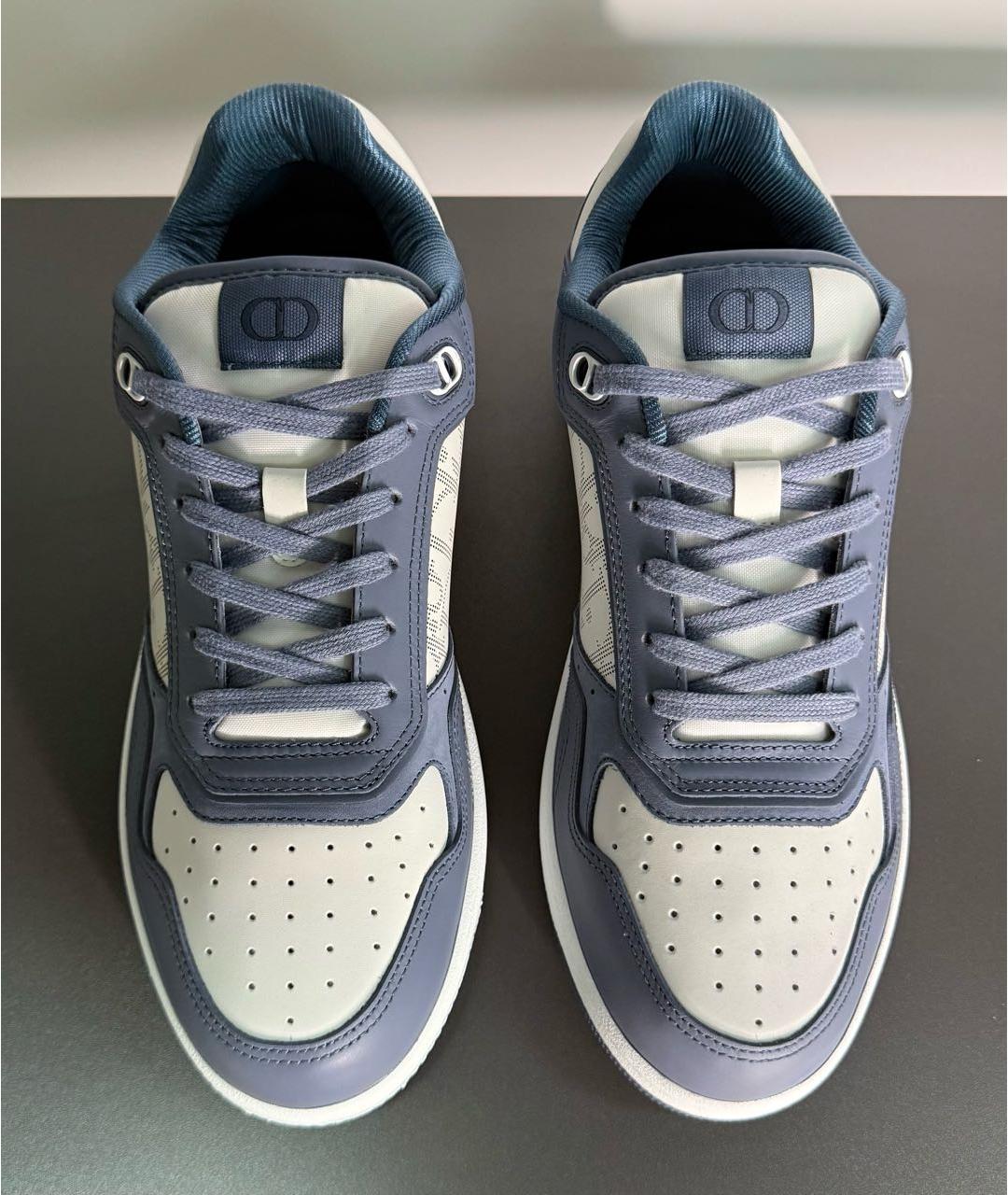 CHRISTIAN DIOR Синие кожаные низкие кроссовки / кеды, фото 2