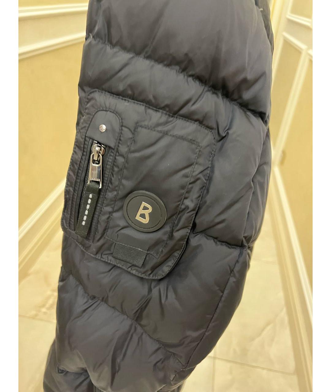 BOGNER Черный полиамидовый пуховик, фото 4