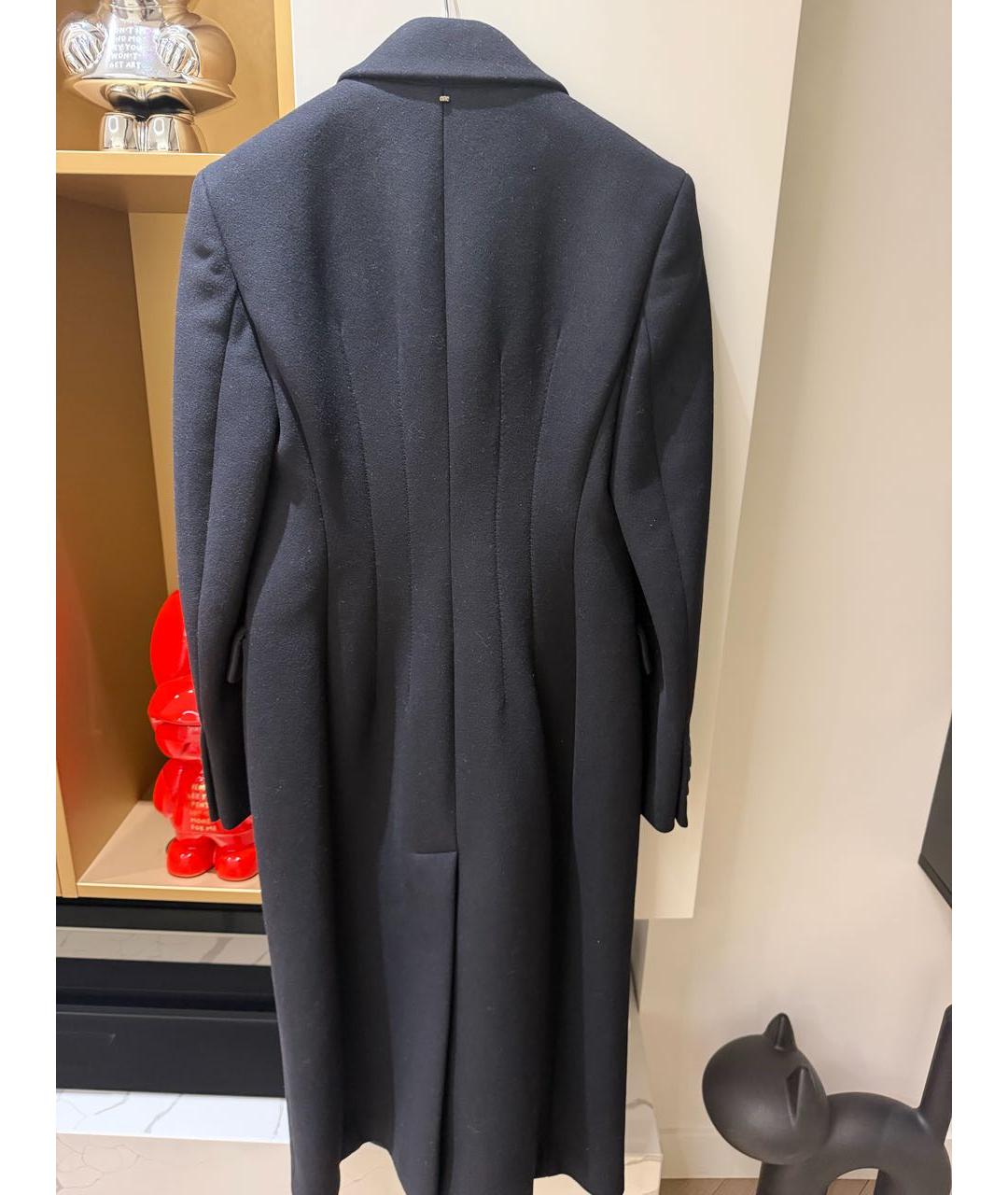 SPORTMAX Черное шерстяное пальто, фото 2