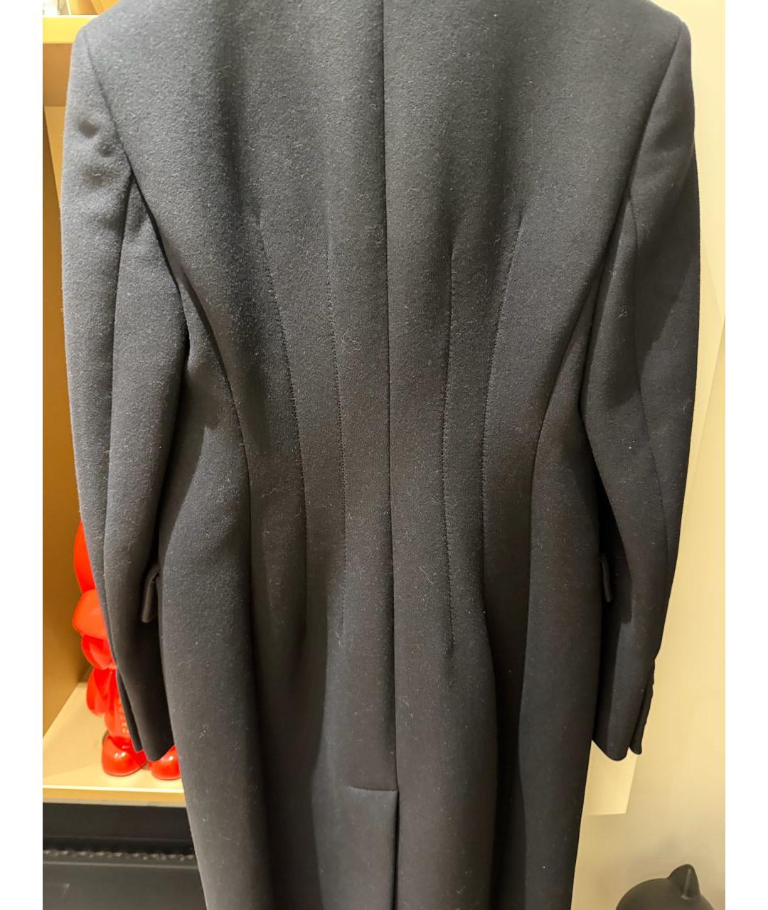 SPORTMAX Черное шерстяное пальто, фото 4