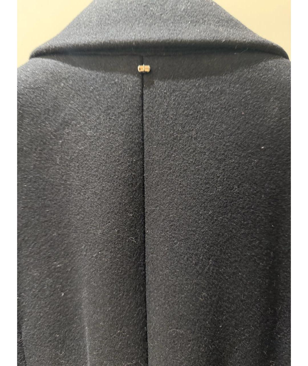 SPORTMAX Черное шерстяное пальто, фото 6