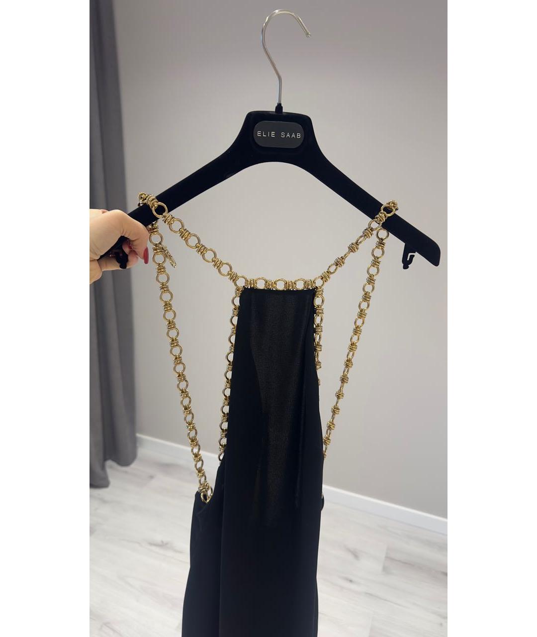 ELIE SAAB Черное полиэстеровое вечернее платье, фото 7