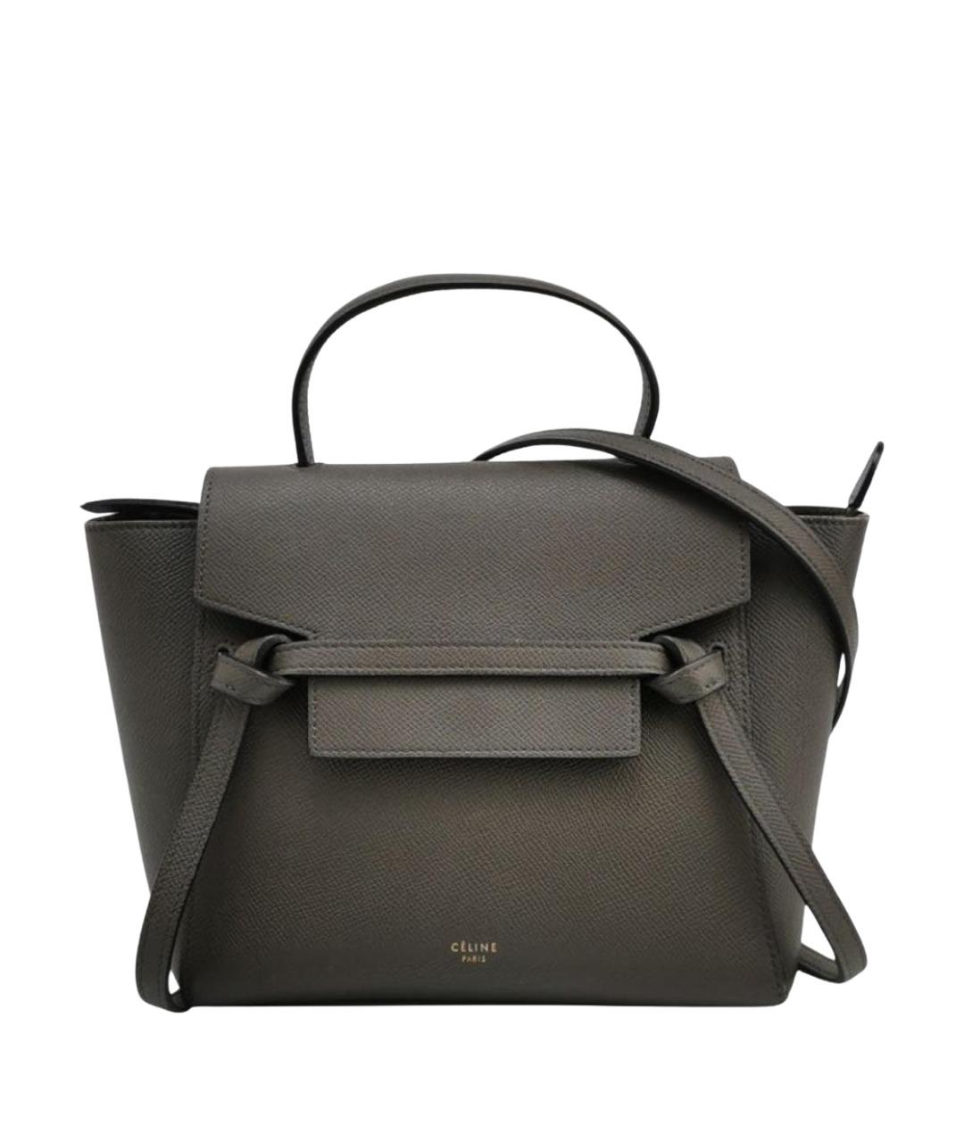 CELINE Желтая кожаная сумка через плечо, фото 1