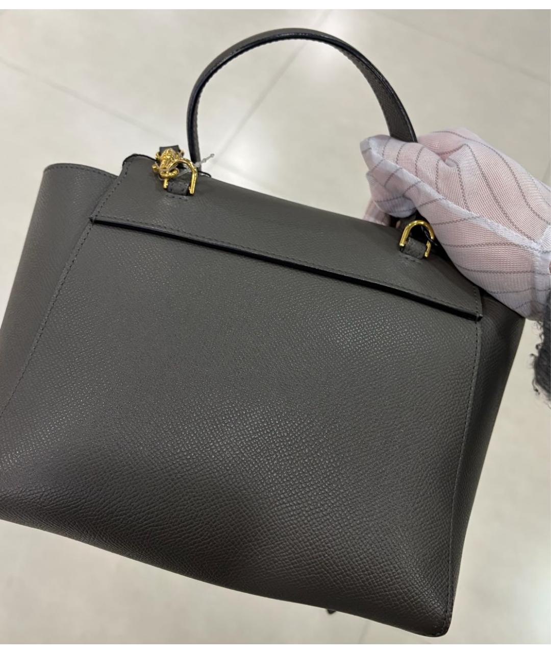 CELINE Желтая кожаная сумка через плечо, фото 4