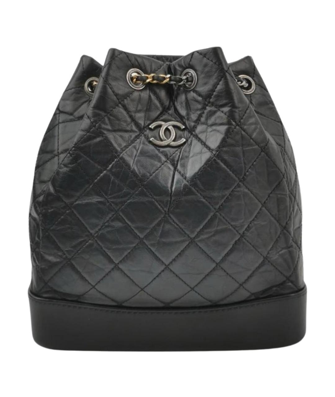 CHANEL Черный кожаный рюкзак, фото 1