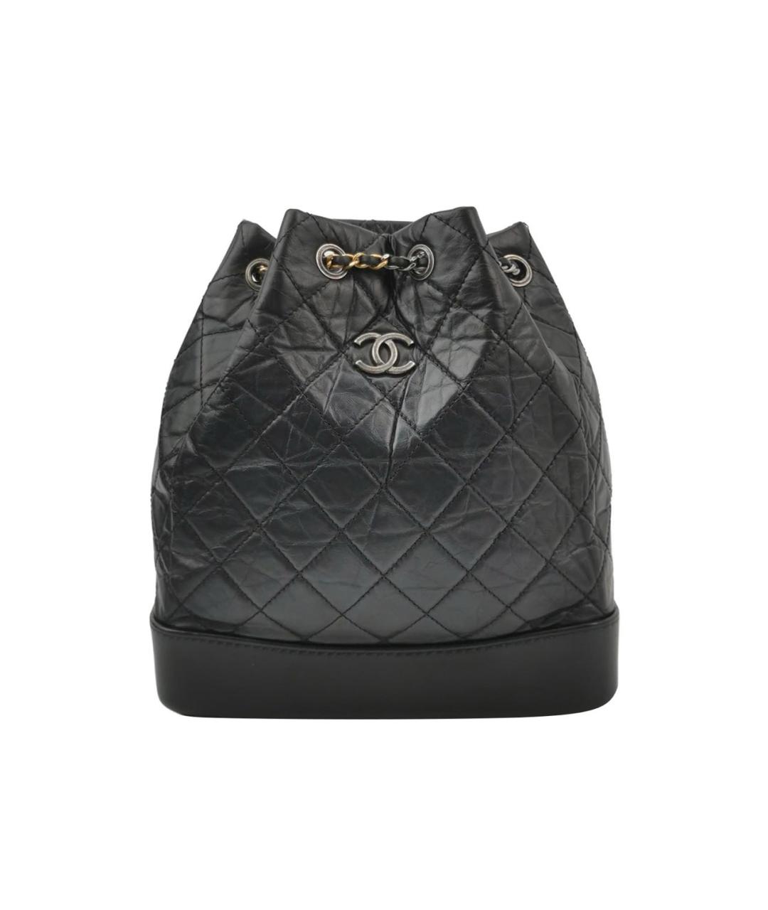 CHANEL Черный кожаный рюкзак, фото 9